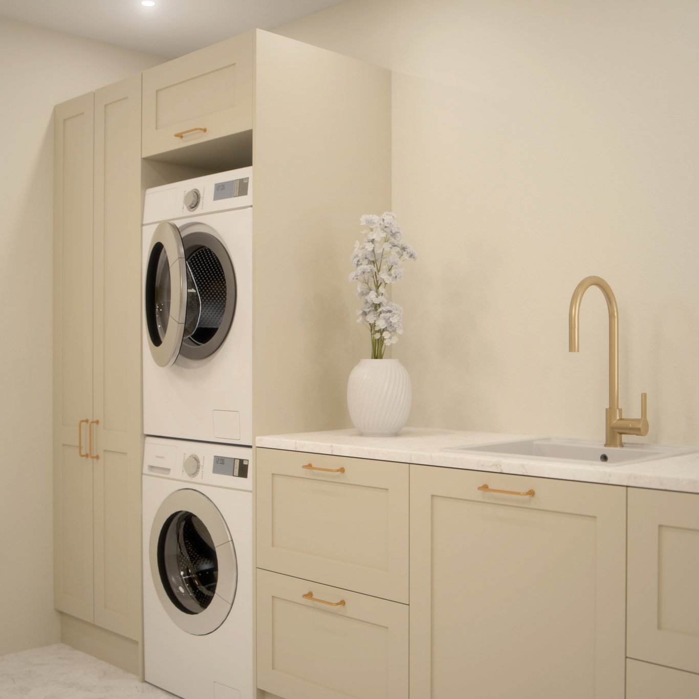 Classica vaskeromsmøbel - lys beige matt